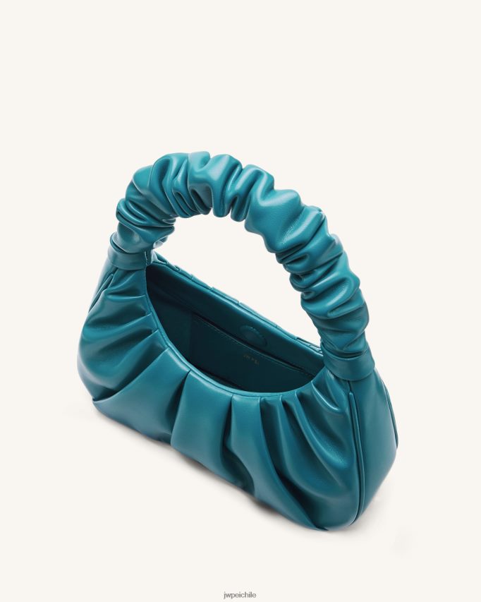 JW PEI bolso de mano gabbi fruncido azul eléctrico bolsa de hombro 26446P82