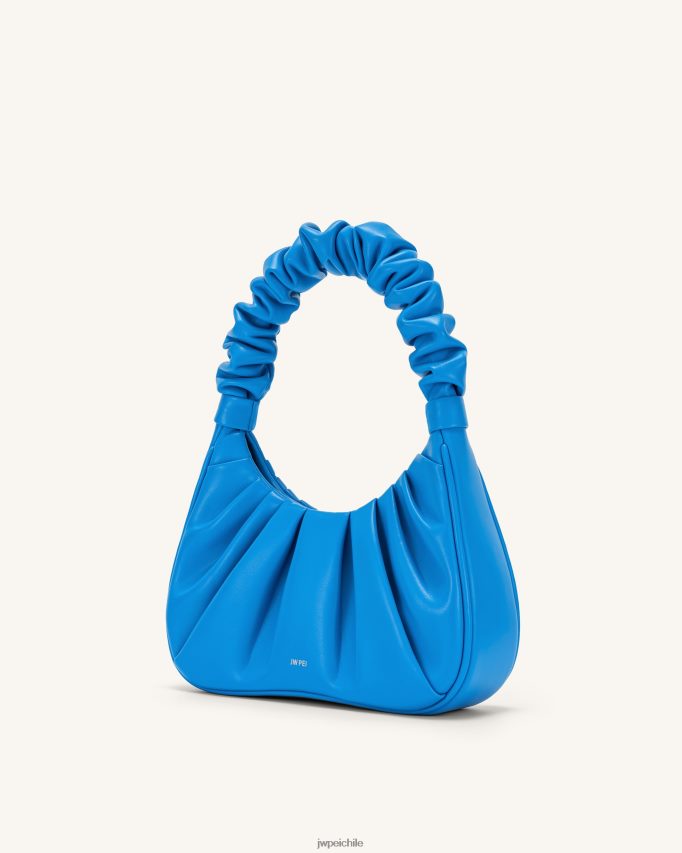 JW PEI bolso de mano gabbi fruncido lago azul bolsa de hombro 26446P139