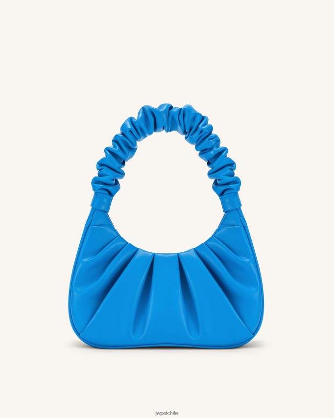 JW PEI bolso de mano gabbi fruncido lago azul bolsa de hombro 26446P139