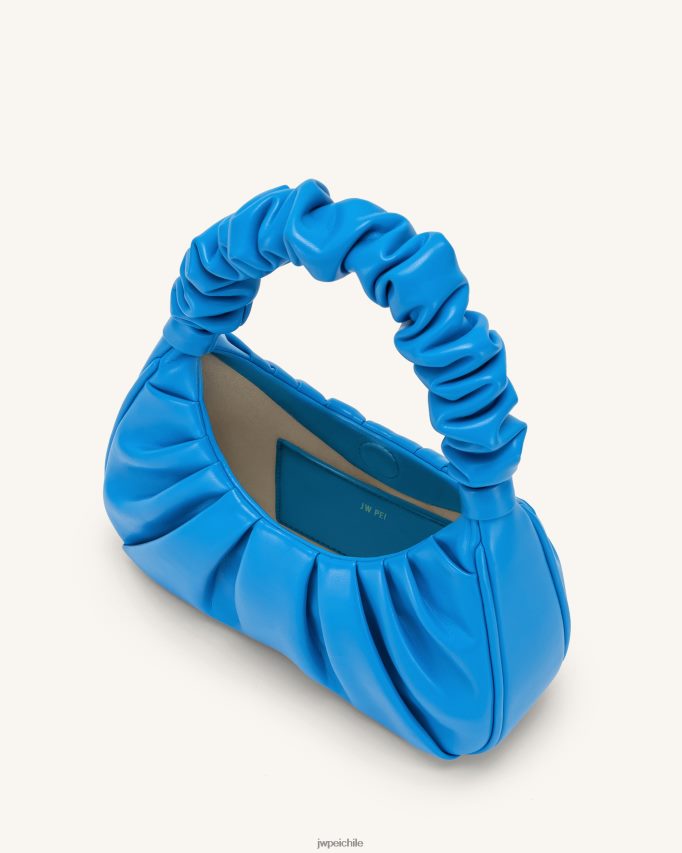 JW PEI bolso de mano gabbi fruncido lago azul bolsa de hombro 26446P139