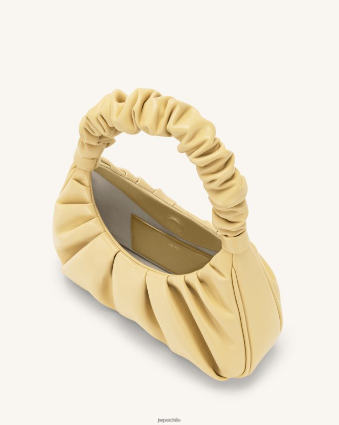 JW PEI bolso de mano gabbi fruncido manteca bolsa de hombro 26446P140