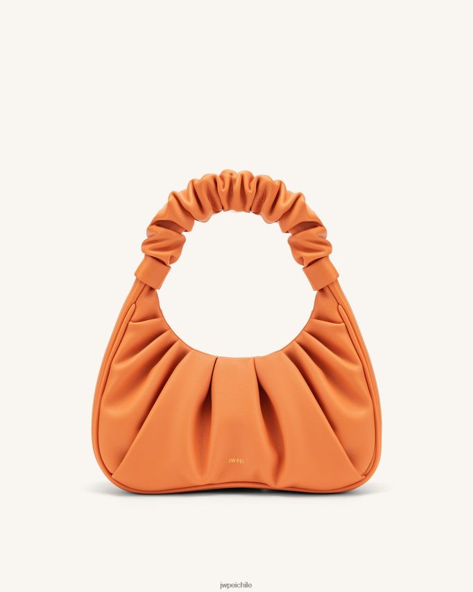 JW PEI bolso de mano gabbi fruncido naranja bolsa de hombro 26446P69