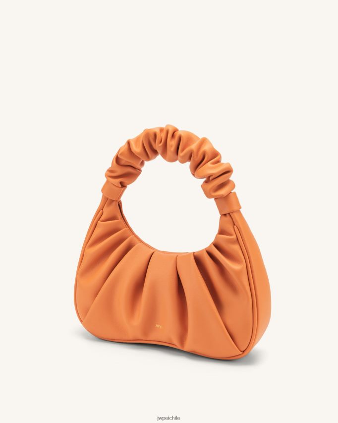 JW PEI bolso de mano gabbi fruncido naranja bolsa de hombro 26446P69