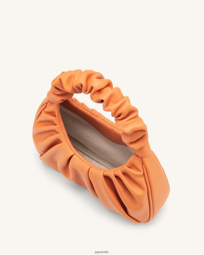 JW PEI bolso de mano gabbi fruncido naranja bolsa de hombro 26446P69