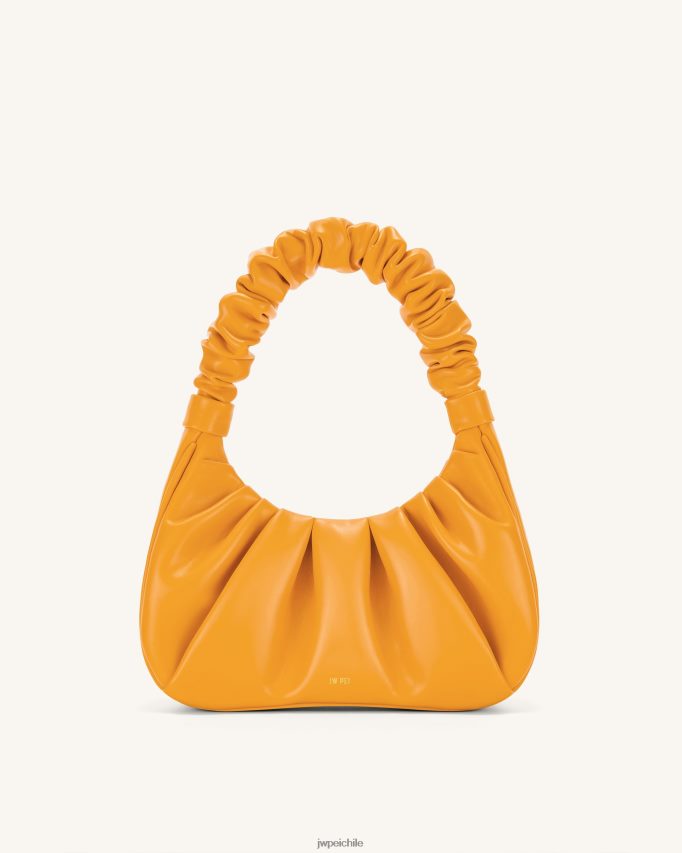 JW PEI bolso de mano gabbi fruncido naranja confitada bolsa de hombro 26446P141