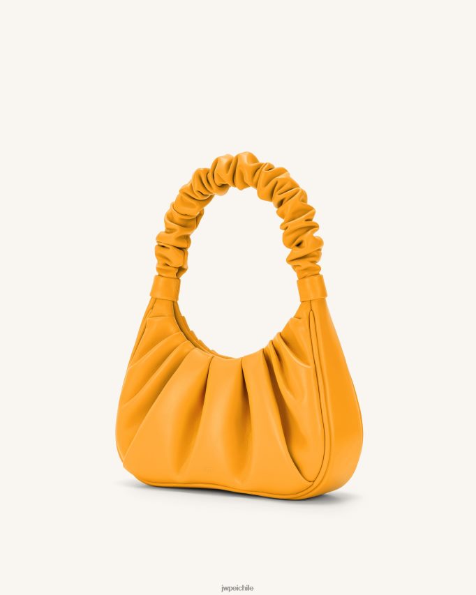 JW PEI bolso de mano gabbi fruncido naranja confitada bolsa de hombro 26446P141