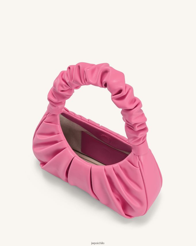 JW PEI bolso de mano gabbi fruncido rosa bolsa de hombro 26446P56
