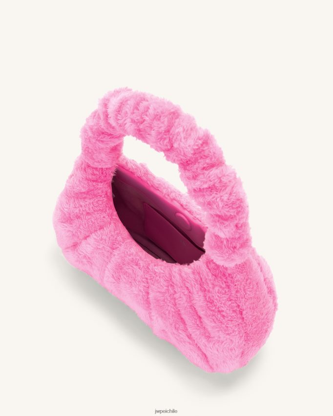 JW PEI bolso hobo gabbi terry fruncido rosa bolsa de hombro 26446P125