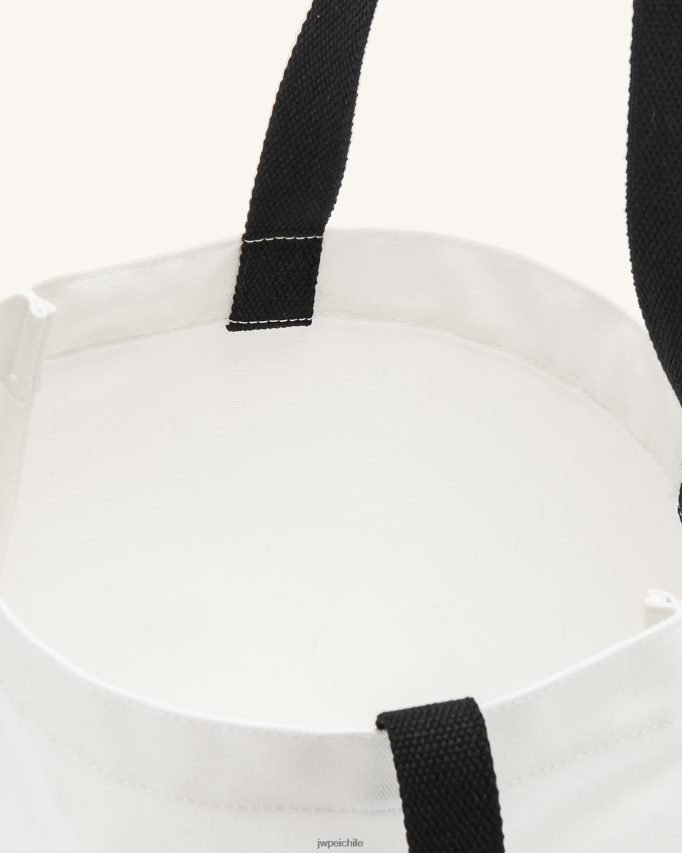 JW PEI bolso shopper de tela rayna blanco bolso de mano 26446P245