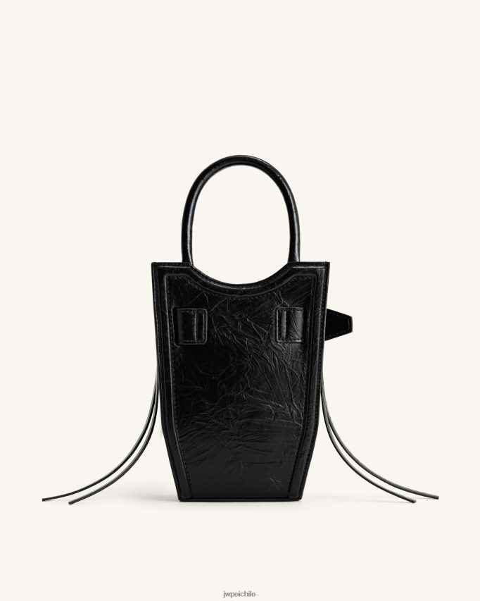 JW PEI bolsa de teléfono con correas aplastadas fei negro bolsa de teléfono 26446P239