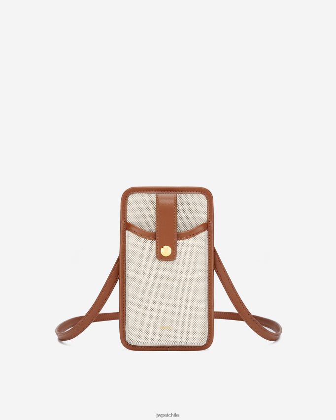 JW PEI bolsa de teléfono de lona aylin marrón bolsa de teléfono 26446P203
