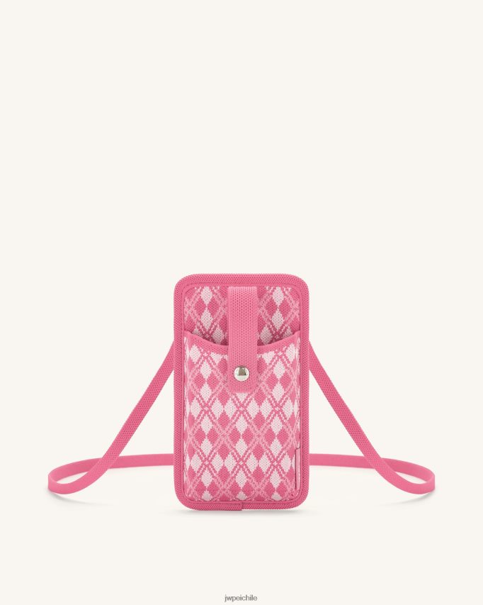 JW PEI bolsa de teléfono de punto aylin rosa y rosa fuerte bolsa de teléfono 26446P235