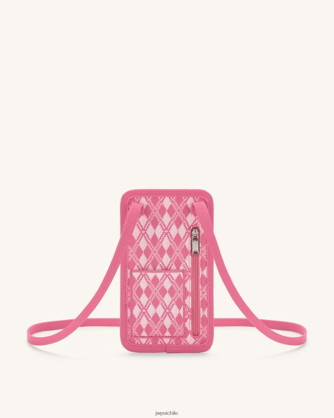 JW PEI bolsa de teléfono de punto aylin rosa y rosa fuerte bolsa de teléfono 26446P235