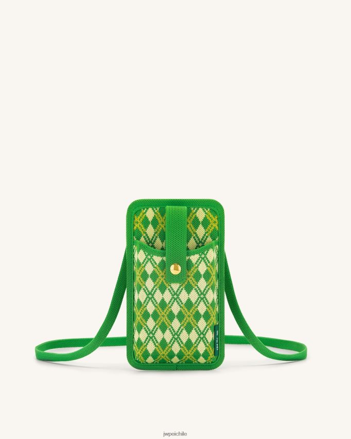 JW PEI bolsa de teléfono de punto aylin verde amarillo bolsa de teléfono 26446P236