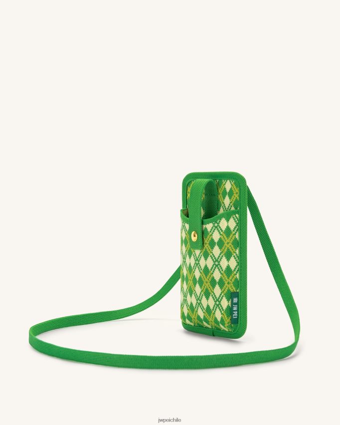 JW PEI bolsa de teléfono de punto aylin verde amarillo bolsa de teléfono 26446P236