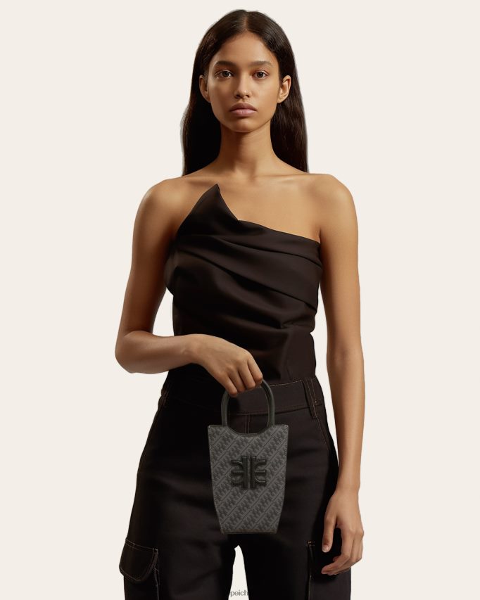 JW PEI bolsa de teléfono fei hierro negro bolsa de teléfono 26446P185