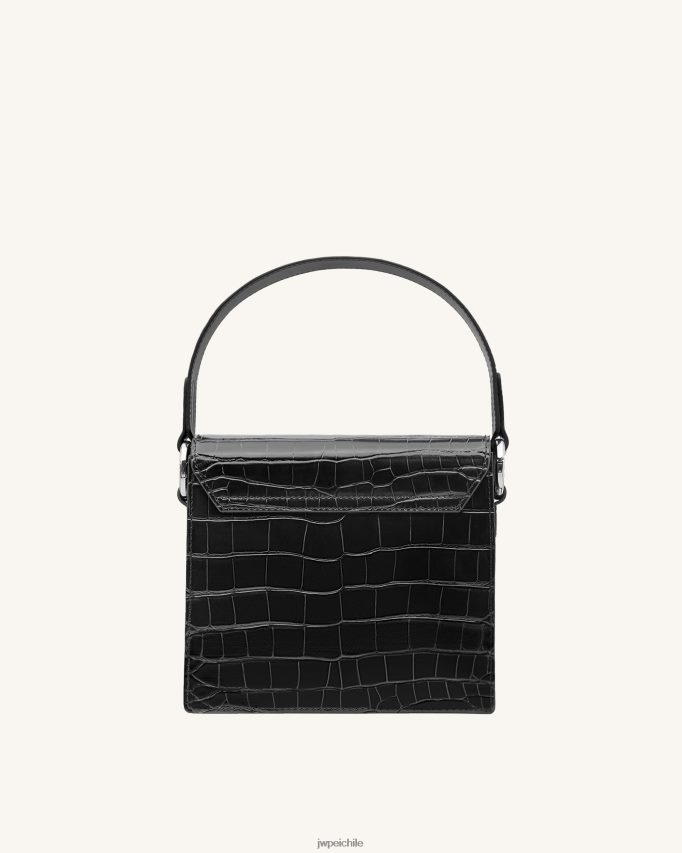 JW PEI bolso lucy cocodrilo negro bolsa de asa 26446P183