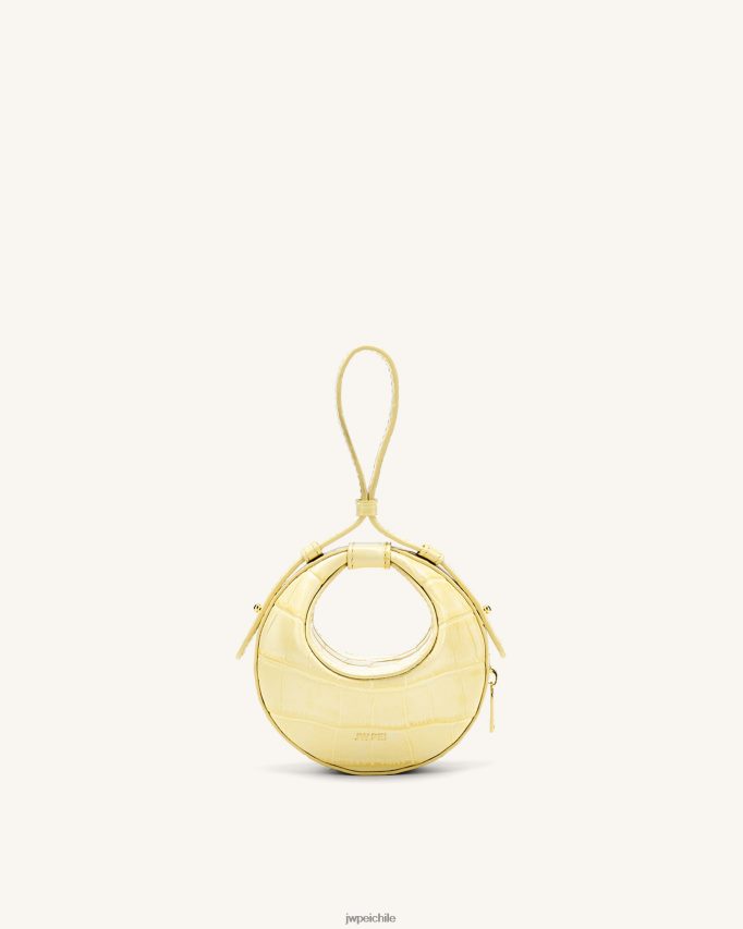 JW PEI minibolso Rantan cocodrilo amarillo claro bolsa de asa 26446P177
