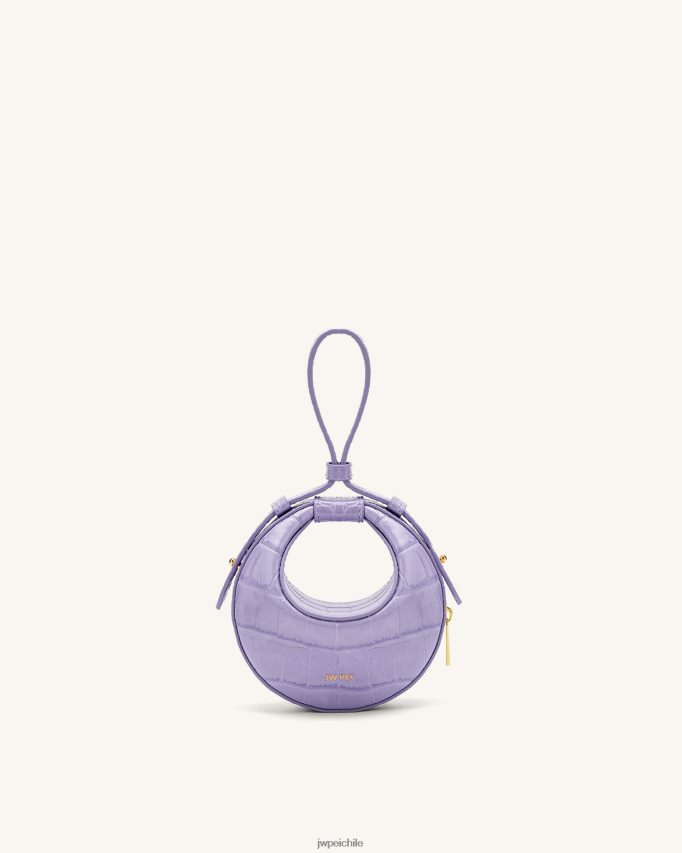 JW PEI minibolso Rantan cocodrilo morado bolsa de asa 26446P180