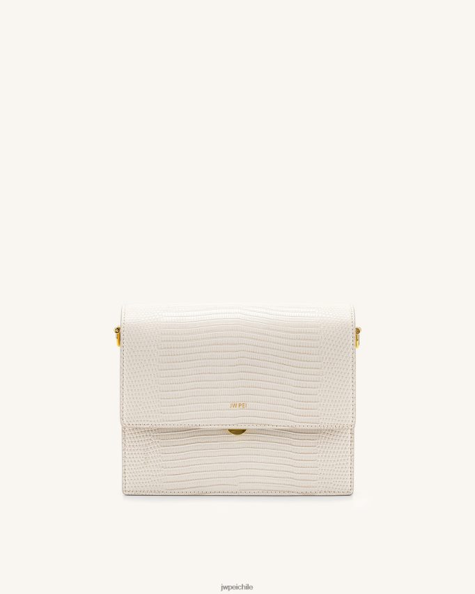 JW PEI bandolera mini con solapa lagarto de marfil bandolera 26446P1