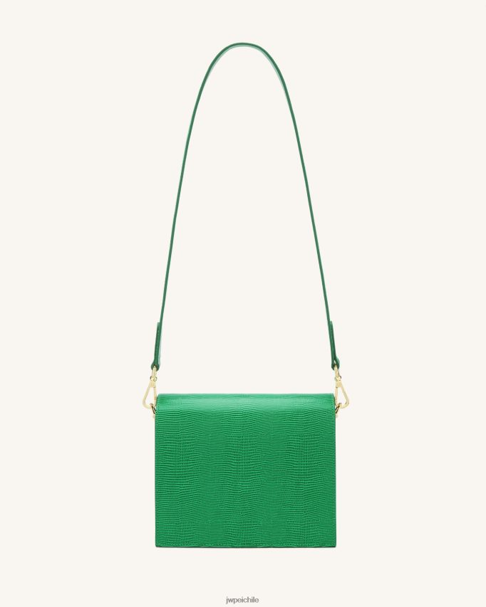 JW PEI bandolera mini con solapa lagarto verde hierba bandolera 26446P24