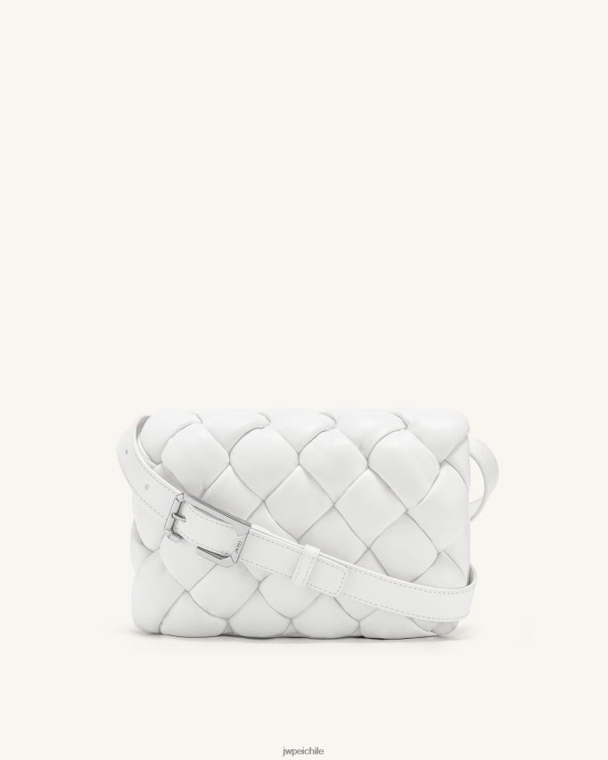 JW PEI bolsa de laberinto blanco bandolera 26446P37