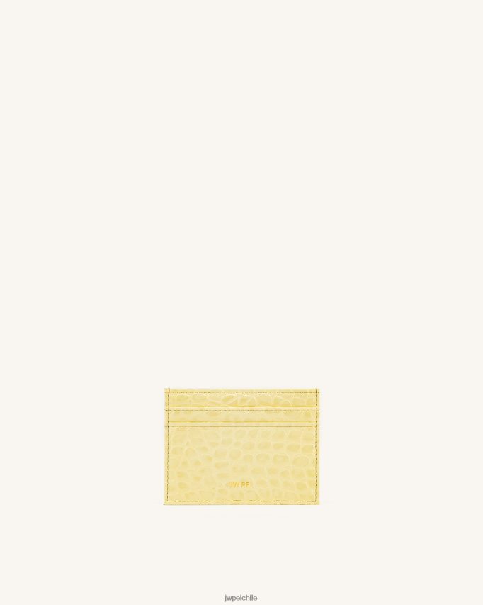 JW PEI el titular de la tarjeta cocodrilo amarillo claro titular de la tarjeta 26446P302