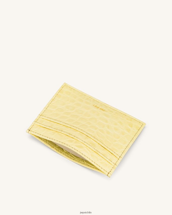 JW PEI el titular de la tarjeta cocodrilo amarillo claro titular de la tarjeta 26446P302