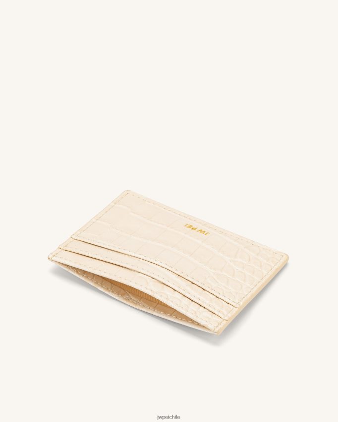 JW PEI el titular de la tarjeta cocodrilo marfil titular de la tarjeta 26446P293