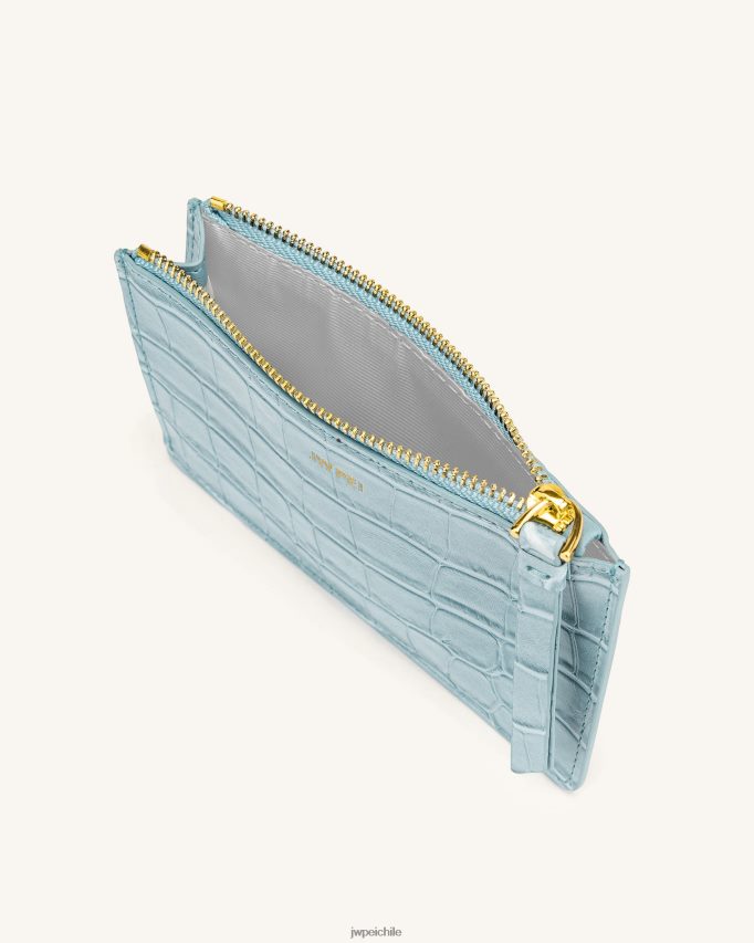 JW PEI tarjetero quinn con cremallera cocodrilo de hielo titular de la tarjeta 26446P290