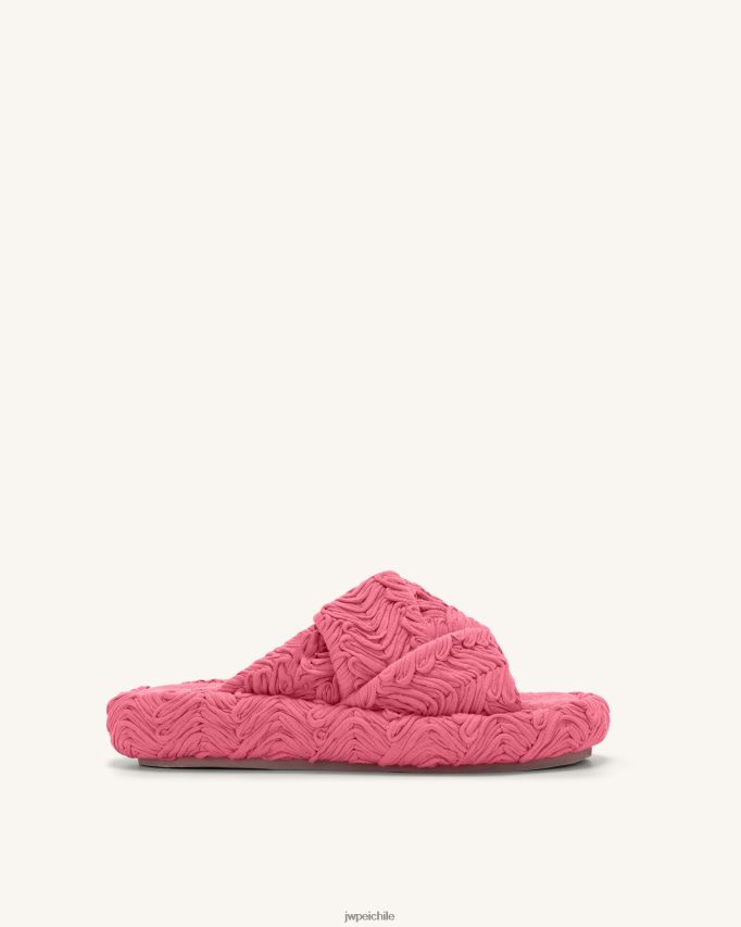 JW PEI sandalia con plataforma tejida lilah Rosa roja sandalia 26446P343