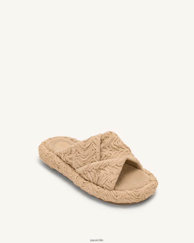 JW PEI sandalia con plataforma tejida lilah beige sandalia 26446P342