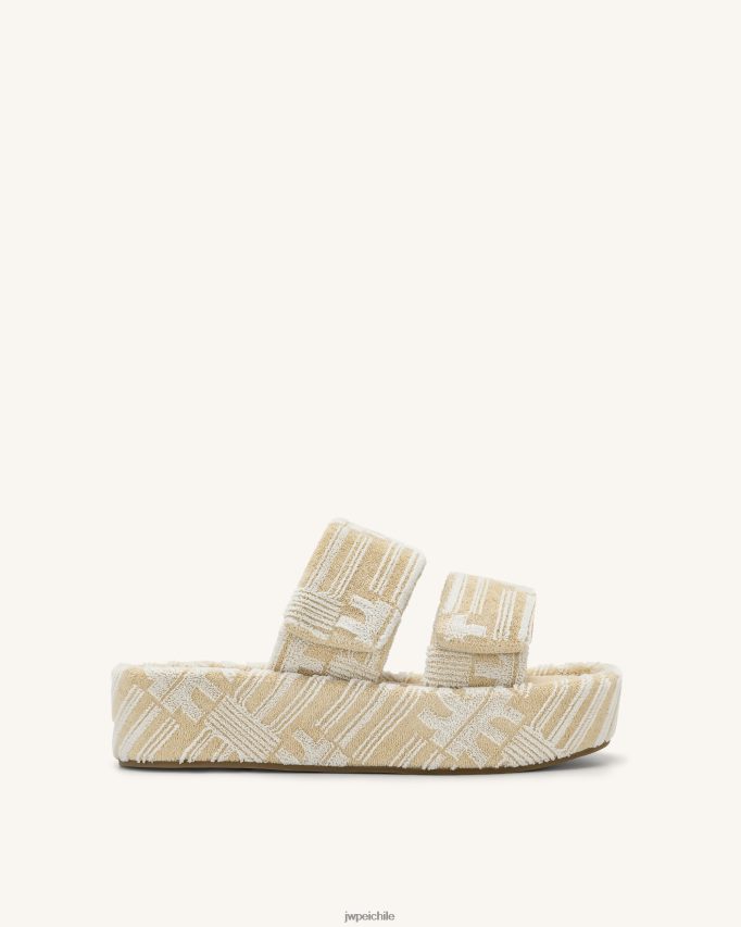 JW PEI sandalias Lexi Terry leche de avena sandalia 26446P315