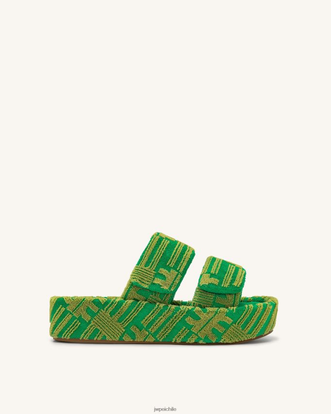 JW PEI sandalias Lexi Terry verde sandalia 26446P318