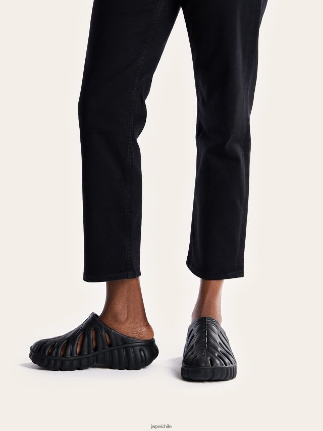 JW PEI zueco plataforma hoja de tara negro sandalia 26446P311